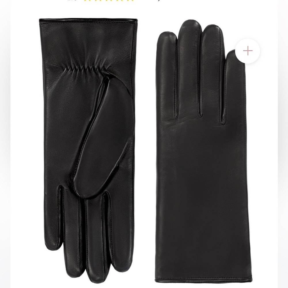 Classic Black Leather Women's Gloves